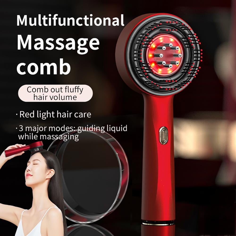 Hair Oil Applicator,Electric Scalp Massager,Red Light Hair Care Comb, 2 in 1 Deep Massage at Home for Relax