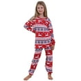 thumbnail image 1 of Ensemble de Pyjama Familial Imprimé Style Européen pour Parent Enfant Tenue Assortie, Pyjamas pour la Famille, 1 of 7