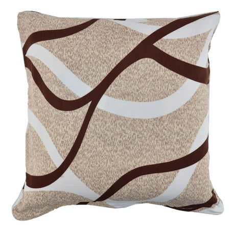 Sona Pillow - Household Sofa Polyester Square Zipper Pillowcase Cushion Cover 18 x 18 Inches