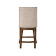 thumbnail image 4 of Katherine 40.74 In. Walnut High Back Wood Swivel Bar Stool With Fabric Seat, 4 of 6