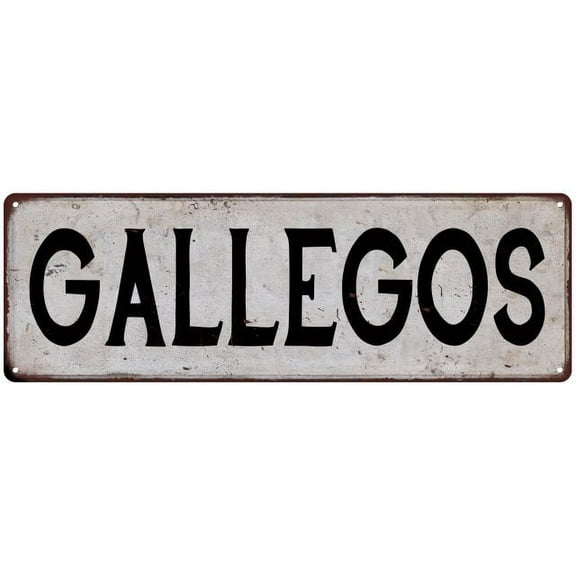 GALLEGOS Vintage Look Gift Rustic Chic Metal Sign 6x18 206180036887