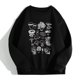 thumbnail image 1 of Ichuanyi liquidación vintage vintage fun con manga larga suelta cuello redondo sudadera estampada divertida blusa de impresión de planta divertida ICHUANYI WER202308242382, 1 of 8