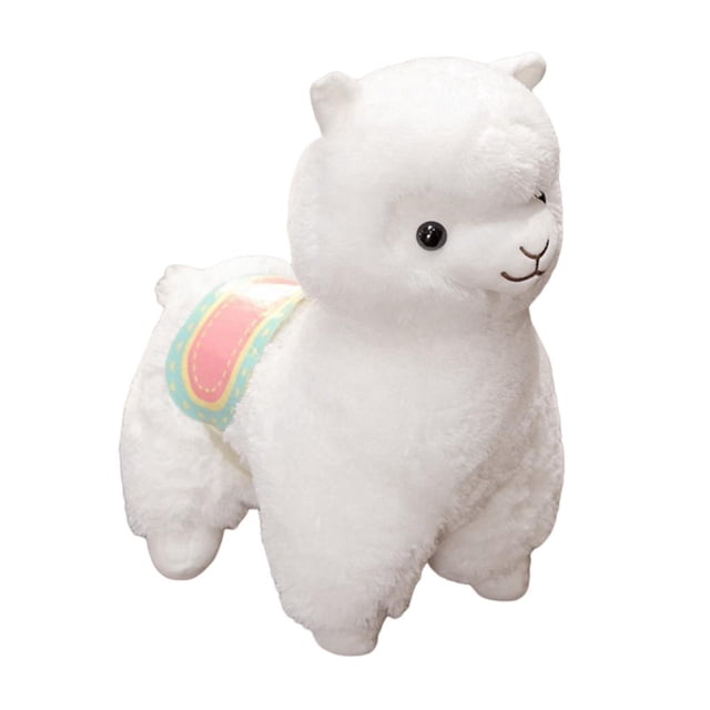 Juguete de Animación de Felpa de Animal de Alpaca, Muñeco de Peluche, Almohada para Oficina, Sofá, Silla, Coches - White_50cm Blanco_50cm Sunnimix Juguetes de peluche