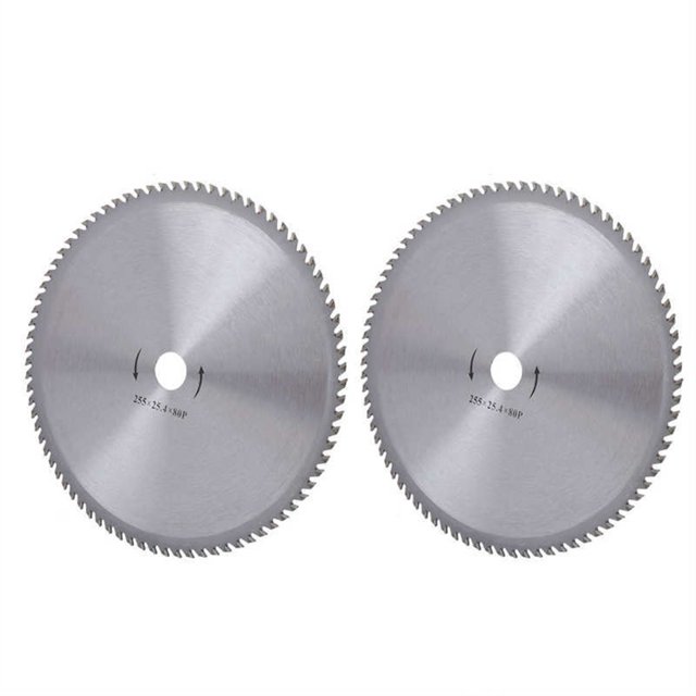 2 unids Cepillo Cepillo Cutter Saw Hoja de sierra 10 pulgadas 80 dientes Weeds Weed Blade Siega Máquina Accesorio