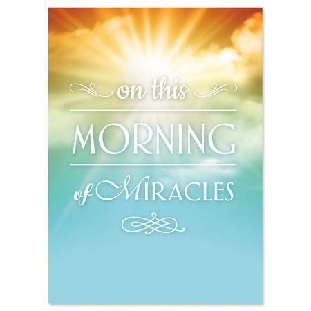 Sunrise Miracle Faith Easter Greeting Cards Set Of 8 1 Design Large 5 X 7 Religious Easter Cards With Scripture Sentiments Inside White Envelopes Walmart Com Walmart Com