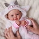 thumbnail image 3 of Muñeca Bebé Realista Sonriente 17 Pulgadas Recién Nacida Cuerpo Suave de Tela con Caja de Regalo para Niños 3 Años en Adelante, 3 of 7