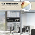 thumbnail image 6 of MEIBUTYUP Easy Installation Acrylic Office Door Sign Self Adhesive No Drilling Required for Office, 6 of 8