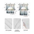 thumbnail image 6 of Forest Tree Kitchen Curtains Sets 36 Inch Length with Valance, Blue Yellow Trees Modern Abstract Art Swag Valances and Tiers Curtain Set Drapes Swag Curtains for Living Room, Bathroom, Bedroom, Cafe, 6 of 6