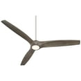 thumbnail image 6 of 60" Casa Vieja Padera Modern Indoor Outdoor Ceiling Fan with Dimmable LED Light Remote Brushed Nickel Light Wood Damp Rated for Patio Exterior House, 6 of 7