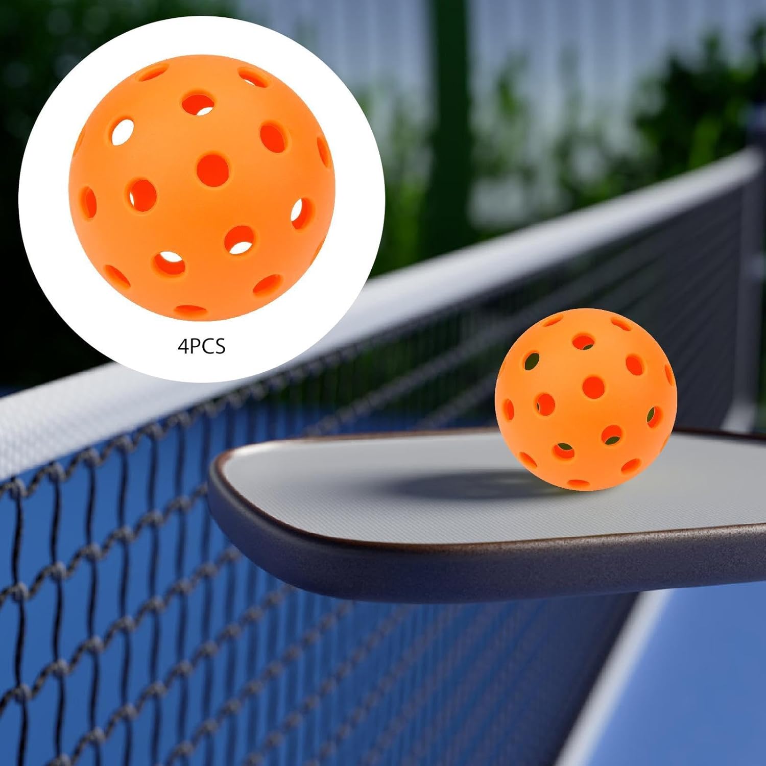 Glow in The Dark Pickleballs - Light up Pickleball Balls Indoor Outdoor Pickleballs Usapa Approved, Pickle Balls 4 Pack Sports Equipment Gifts for Pickleball Lovers