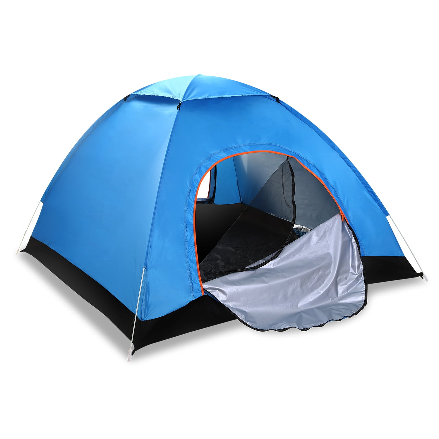 Details about  / 3-4 Person Double Layer Family Camping Tent Outdoor Instant Cabin for Hiking US