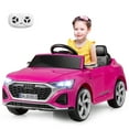 thumbnail image 1 of Gymax 12V Kids Ride On Car w/Remote Control 4 Wheels Suspension 3 Speeds LED Headlight Pink, 1 of 10