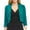 Green, variant on Olyvenn Trendy Womens Cropped Cardigan Elegant Solid Color Slim Fit Business Work Office Fashion V Neck Womens Suit Daily Comfy Bolero Casual Set 3/4 Sleeve Jackets Black 8