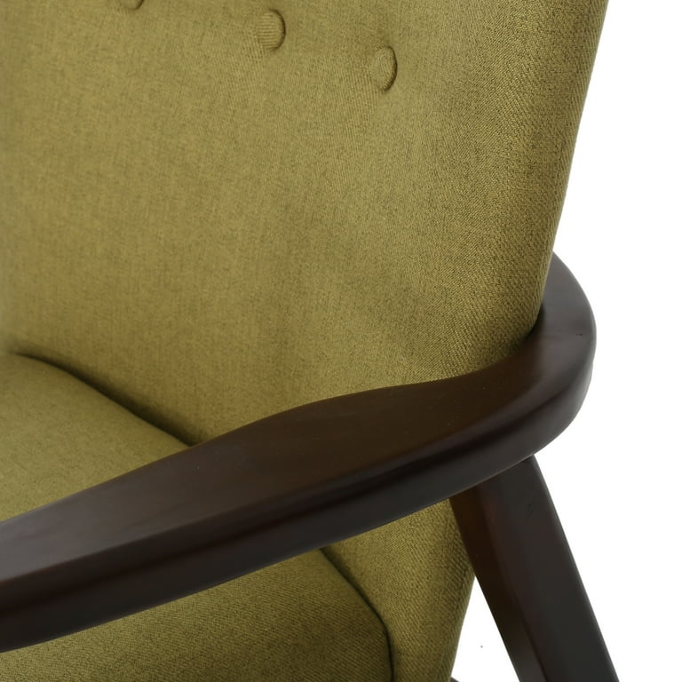 Noble House Brenner Wasabi Fabric Arm Chair Set of 2 Walmart