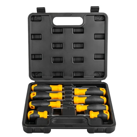 

Deli Screwdriver Set 8 PCS 4 Phillips and 4 Flat Head Tips Screwdrivers with Case Non-Slip for Repair Home Improvement Craft