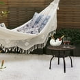 thumbnail image 6 of Cast Aluminum Outdoor Side Table, Anti-Rust Outdoor Round End Table, Patio Coffee Bistro Table for Indoor Garden Porch Balcony, Antique Bronze, 6 of 10