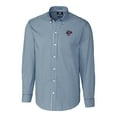 thumbnail image 2 of Men's Cutter & Buck Navy Jacksonville Jumbo Shrimp Easy Care Stretch Gingham Long Sleeve Button-Down Shirt, 2 of 3