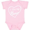 thumbnail image 3 of Inktastic I Love My Nana in White Chalk Heart Boys or Girls Baby Bodysuit, 3 of 5