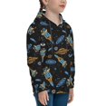 thumbnail image 3 of Lsque Space Rockets Patten Youth Hoodie Sweatshirt Pullover with Kangaroo Pocket Boys and Girls Hoodie Warm Hoodie for Kids-X-Large, 3 of 6