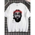 thumbnail image 1 of Camiseta de hombre de EWH Fashion, imagen clásica de K-Dot, estilo californiano, corona de espinas rojas., 1 of 6