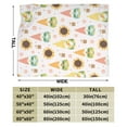 thumbnail image 5 of LNWH Cartoon Sunflower Cute Elf Pattern Throw Blanket, Fluffy Soft Cozy Bed Flange Plush Blankets, 40"x30", 5 of 8
