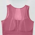 thumbnail image 3 of GUZOM Women's Front Zipper Sports Bra - Mesh Racerback, One Size Fits Most (S-L), Pink, Medium Impact, Breathable & Affordable, 3 of 6