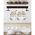 thumbnail image 3 of Happy Easter Kitchen Dish Towels for Drying Dishes Set of 3, Watercolor Gnomes Eggs Flowers Botanical Spring Waffle Weave Microfiber Hand Tea Bathroom Towels Quick Dry & Absorbent Towel 15.7x23.6, 3 of 7