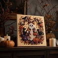 thumbnail image 3 of Halloween Ghost Diamond Painting Kit with Frame DIY Crystal Art Canvas Craft Set for Adults and Teens Home Wall Decor, Beginner DIY Seasonal Party Gift（Ghost Pumpkin）, 3 of 7