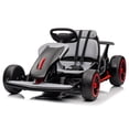 thumbnail image 4 of 24V Electric Go Kart ride on toys for boys girls Age 6+, Black, 4 of 9