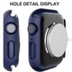 thumbnail image 5 of KAIYANG 2 fundas rígidas para reloj inteligente de PC + protector de pantalla de vidrio templado para Apple Watch Series 9/8/7 de 45 mm, estilo E, Apple Watch Series 9 4, azul oscuro, 5 of 5
