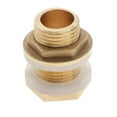 thumbnail image 4 of DOLITY 2-19pack Brass Water Tank Connector Bulkhead Fitting with Rubber DN15 34mm 2 Pcs, 4 of 9
