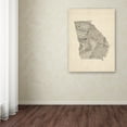 thumbnail image 3 of Trademark Fine Art "Old Sheet Music Map of Georgia" Canvas Art by Michael Tompsett, 3 of 3