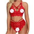 thumbnail image 4 of uublik Valentines Lingerie Set for Women Lace Bodysuit Plus Size Babydoll Sexy Naughty, 4 of 5