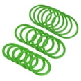 thumbnail image 1 of Unique Bargains 4cm 6mm 8.5cm Plastic Carnival Ringtoss Rings Game Hoop, Green 18 Pack, 1 of 5
