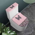 thumbnail image 2 of HELLHERO Leopard Blend Stretch Toilet Dust Cover Set & Washable and Reusable Elastic Edge Elastic Bottom with 2 Pack Toilet Seat Cover Set, 2 of 7