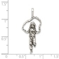 thumbnail image 3 of FB Jewels Sterling Silver Antiqued Jump Rope Charm, 3 of 4
