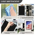 thumbnail image 7 of XYZCANDO USA Flag RV Door Window Shade Foldable RV Door Cover RV Window Cover with Hook and Loop RV Accessories for Inside Camper Blackout Shades RV Insulated Window Covers RV Sunlight Cover White, 7 of 7