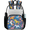 Multicolor 4, variant on Mexican Clear Backpack for Stadium Events, Transparent Backpacks See Through Plastic Bag for Concerts & Work, Aztec Sun Stone Calendar