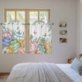 thumbnail image 3 of Easter Eggs Kitchen Curtain for Berdoom Living Room Cafe 45 Inch Length, Spring Botanical Eucalyptus Floral Butterfly Tiers Curtains Light Filtering Drapes Window Treatment 2 Panels 52"Wx45"L, 3 of 8