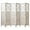 White - Carved, variant on Room Divider Wood Carved Wall Divider Indoor Folding Portable Partition Screen for Home Office Garden Terrace - 4 Panel, 67 * 60inch (White)