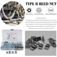 thumbnail image 4 of 80Pcs M-4 M-5 M-6 M-8 B-Type Écrou Kit Colliers de Serrage avec Boîte de Rangement Kit Assortiment pour Motos Machines Outils à Main Colliers Clips, 4 of 7