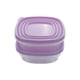 thumbnail image 1 of Contenedores Para Alimentos Ideen De Plástico Juego De 3 Piezas Morado 670 ml, 1 of 3