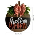 thumbnail image 3 of Themed 3D Pumpkin Leaf Door Sign Wall Décor Rustic Farmhouse Style, 3 of 6