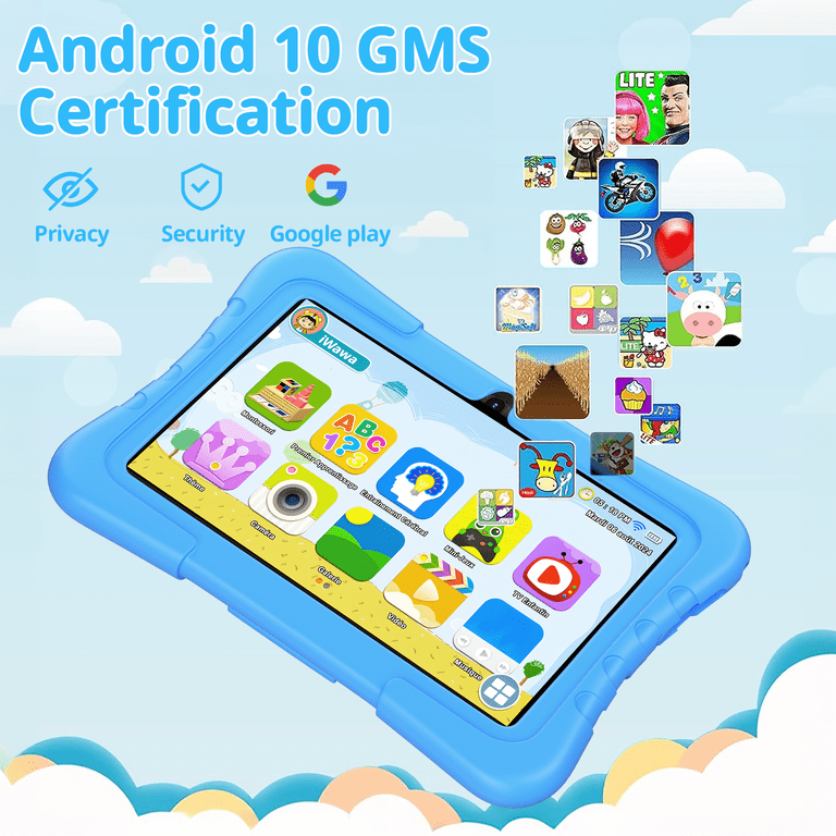 VEAT00L T08 Kids Tablet 7 Inch,Android 10 Tablet for Kids,16GB ROM