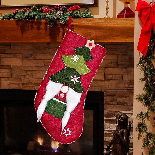 Bolsas de Regalo Navideñas onlyliua Decoración de Chimenea Calcetines de Papá Noel