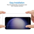 thumbnail image 2 of [2 Pack] Cnarery Samsung Galaxy S23 Screen Protector 6.1 Inch, 9H Tempered Glass Film, Fingerprint Unlock, Bubble Free, Scratch Resistant, Full Coverage, 2 of 6