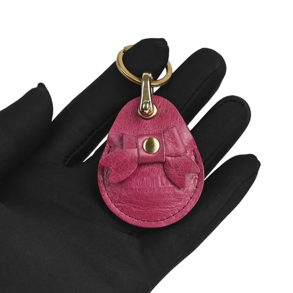 Mokcool Leather Compatible Apple AirTag Keychain Case – Handmade Genuine Cowhide Case