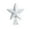 White, variant on Elainilye Christmas Tree Topper Star 5-Point Tree Top Decoration with Glitter Finish for Holiday Christmas Tree Decorations Party Gift Idea for Families