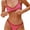 Red, variant on NMMUED Women's Bikini Sets Two Piece Bathing Suits Gingham Plaid Swimsuits Checkered High Cut Bottom Swimwear Flattering Summer Beach Vacation Cruise Resort Outfits Black L