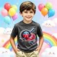thumbnail image 2 of Boys Shirts Size 6 Round Neck Solid Color Back To School T Shirt Fashion Pullover Tops Preppy T Shirts for Boys and Girls, 2 of 4